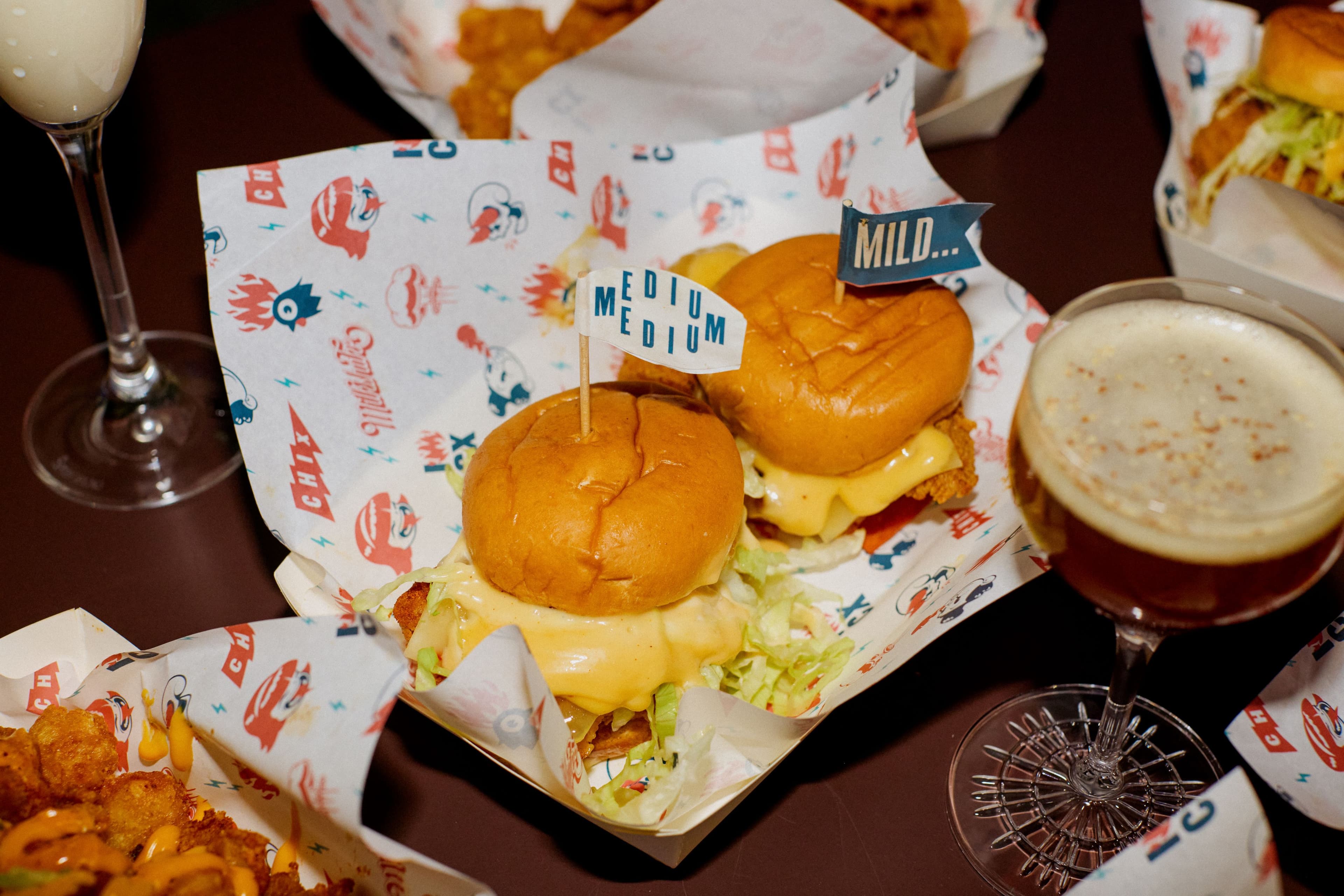 Chix Hot Chicken sliders