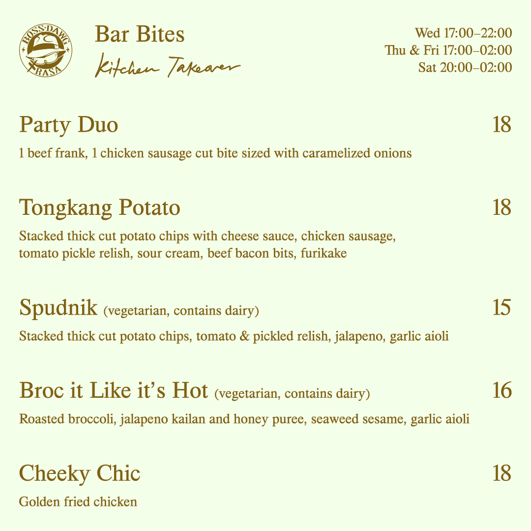 Bar bites by boss dawg