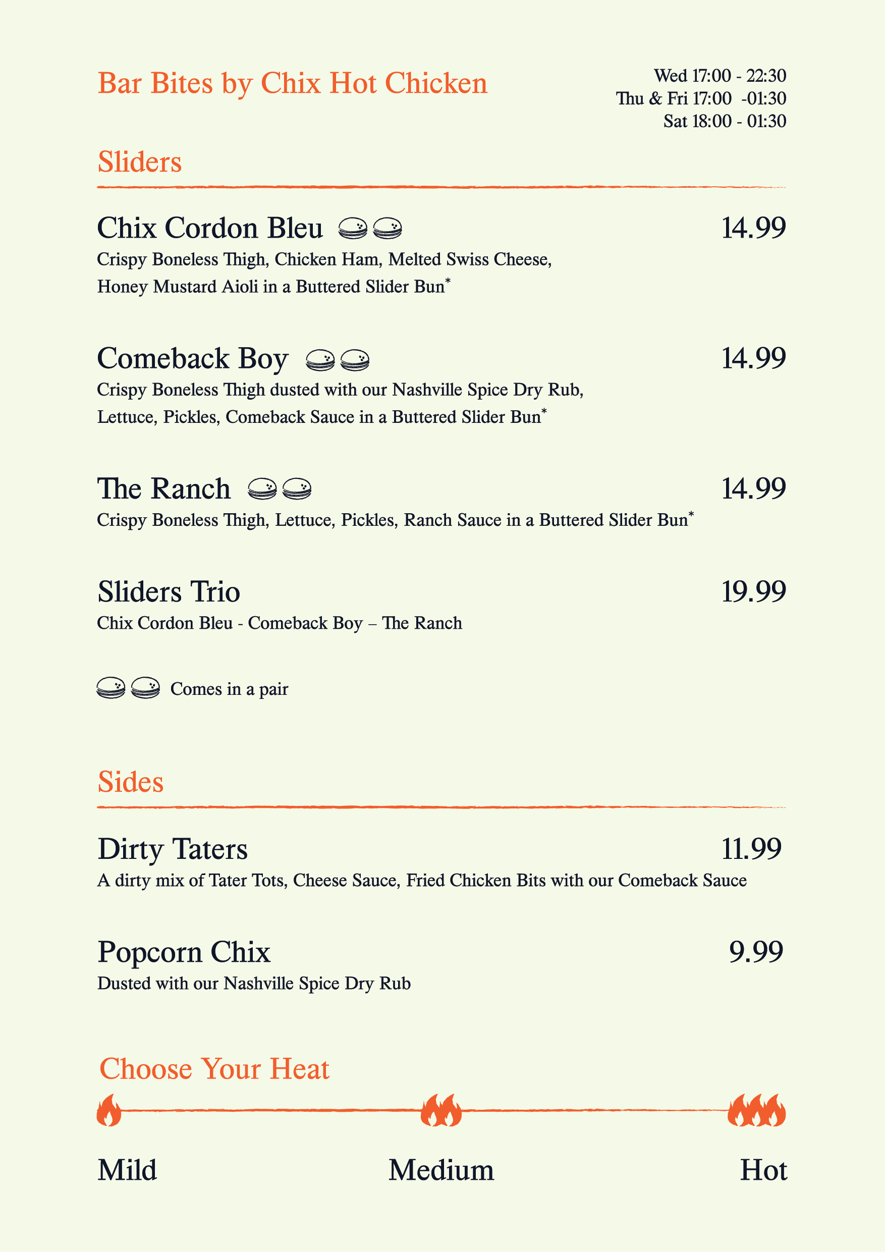 Bar Bites by Chix Hot Chicken